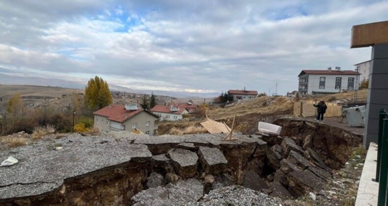 Ankara Elmadağ’da toprak kayması; 10 katlı bina tahliye edildi