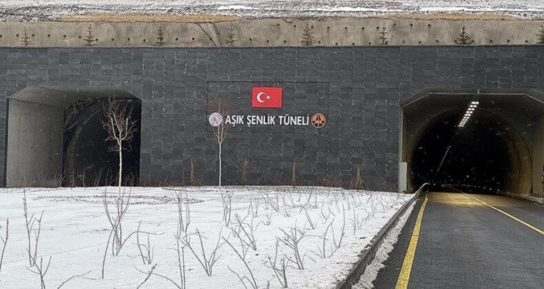 Ardahan’da hizmete geçen Aşık Şenlik Tüneli’nin ikinci tüpü yarın açılıyor