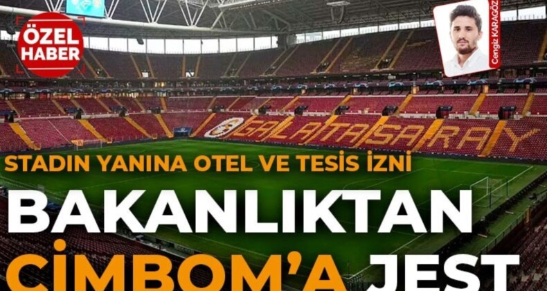 Bakanlıktan Galatasaray’a jest: Stadın yanındaki park alanı tesis alanına alındı