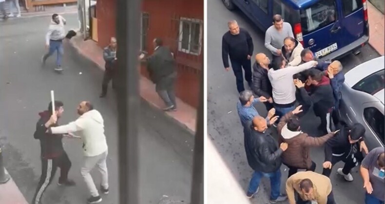 Beyoğlu’nda sopalı park yeri kavgası! Yurttaşlar zor ayırdı