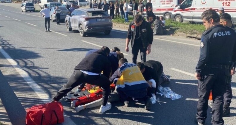 Bolu’da yola aniden çıkan 14 yaşındaki çocuğa otomobil çarptı