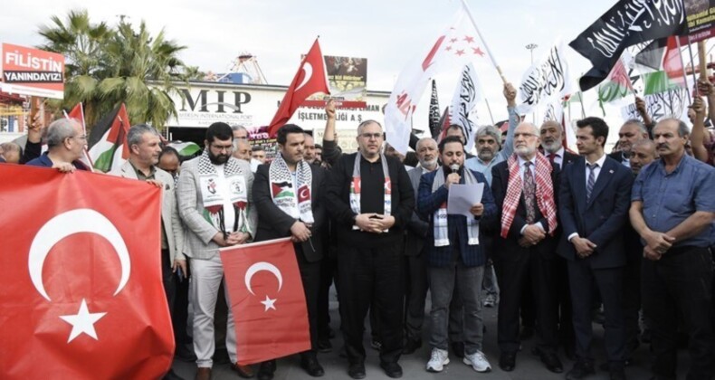 Bu sefer adres Mersin Limanı: ‘Katil İsrail, işbirlikçi AKP’