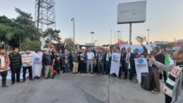 Haydarpaşa’da gemiyi basmışlardı… Filistin’e destek protestosu Antalya’da!