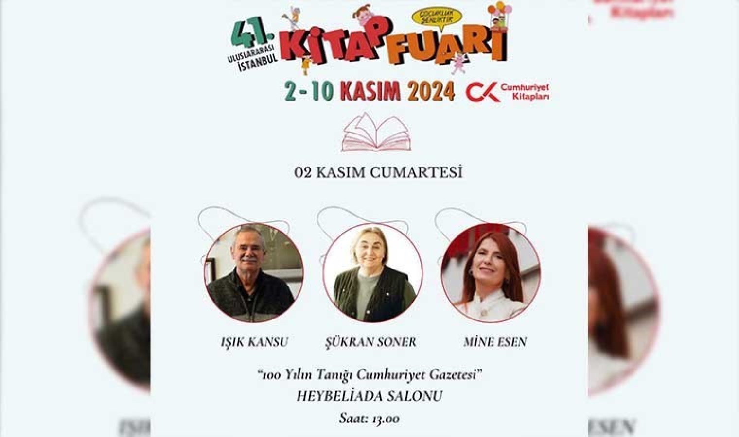 İstanbul Kitap Fuarı’nda ‘100 Yılın Tanığı Cumhuriyet Gazetesi’ söyleşisi