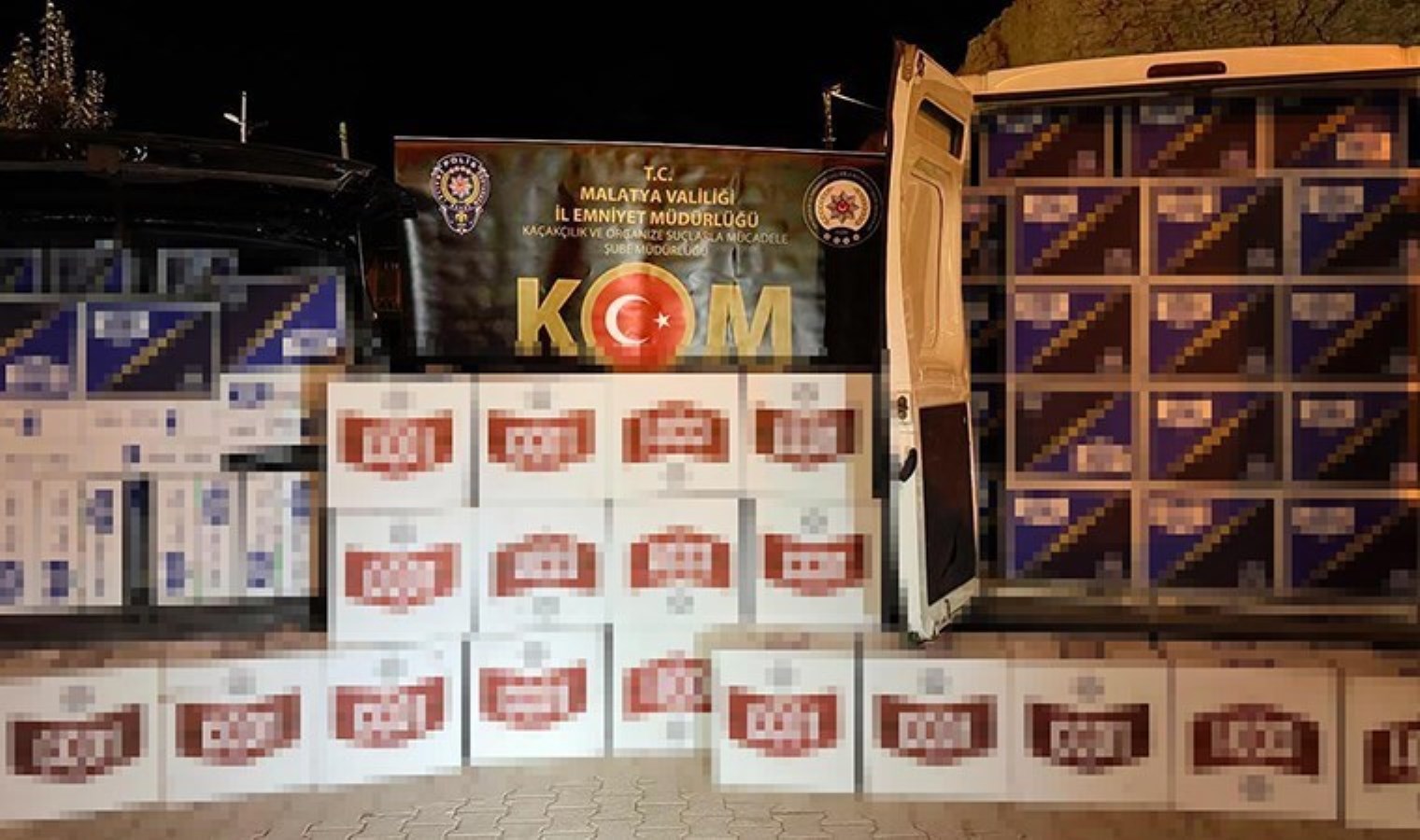 Malatya’da 2 milyon 380 bin adet kaçak makaron ele geçirildi