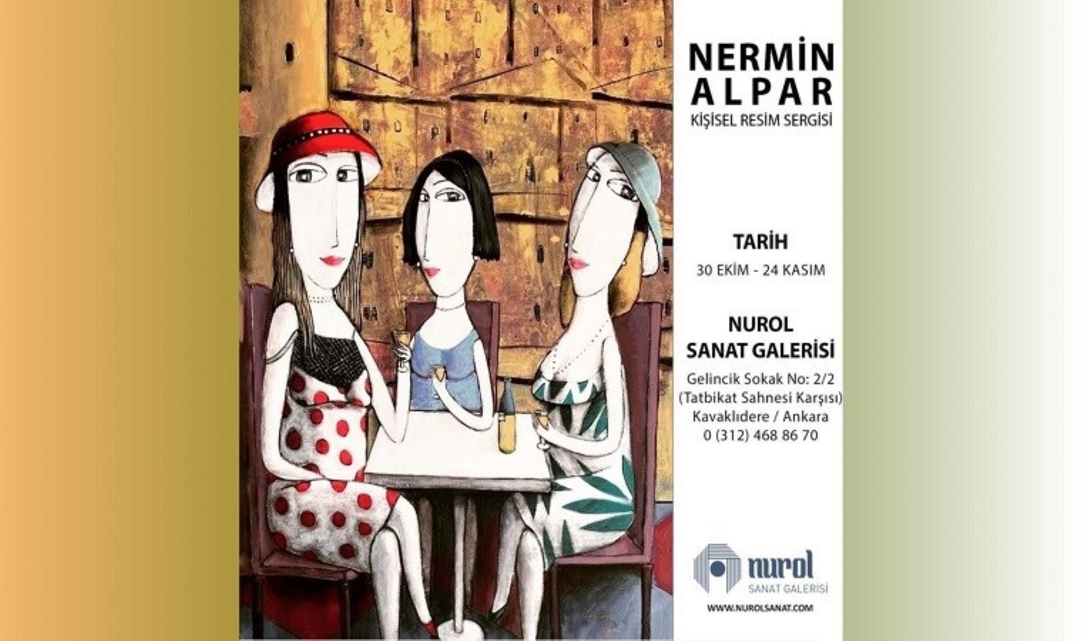 Nermin Alpar’ın resim sergisi sanatseverlerle buluşuyor.