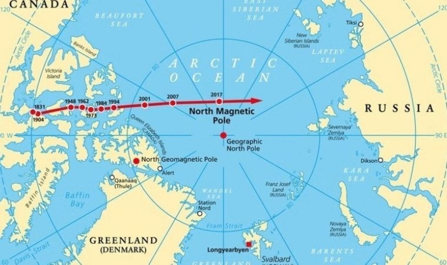 Pusulalar yanıltıyor: Dünya’nın manyetik alanı Rusya’ya doğru kayıyor!