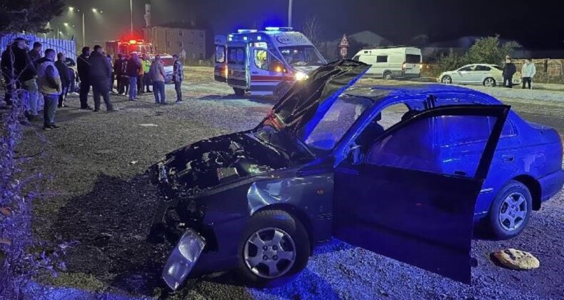 Tekirdağ’da feci kaza: Önce bariyere, sonra duvara çarptı!