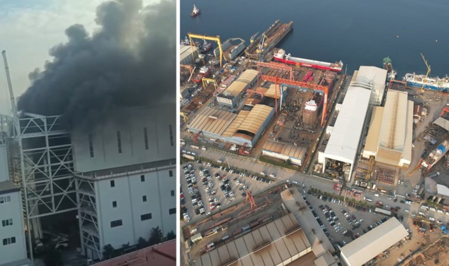 Tersanede yangın çıktı: Erken müdahale faciayı önledi!