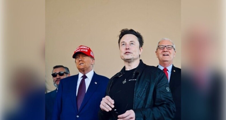 Trump, Musk’la beraber Starship roketinin fırlatılmasını izledi