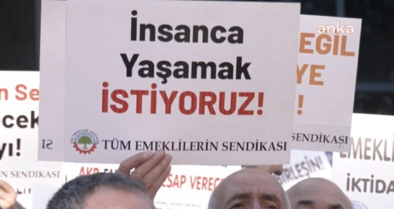 Tüm Emeklilerin Sendikası üyeleri Ankara’dan seslendi: ”ktidarın ‘para yok’ açıklamaları gerçeği yansıtmıyor”