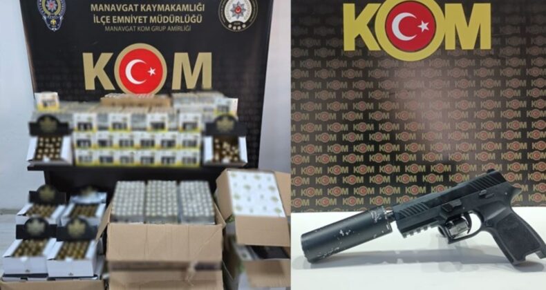 Antalya’da kaçak silah ve tefecilik operasyonu: Interpol’ün aradığı şahıs yakalandı