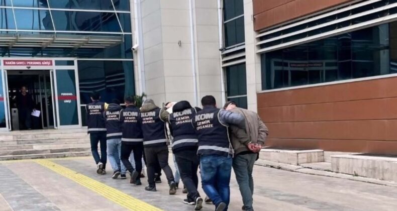 İzmir Ödemiş’te suç örgütüne operasyon: 8 şüpheli gözaltında