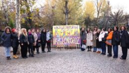 Kadınlar Kuğulu Park’ta mücadelelerini resmetti