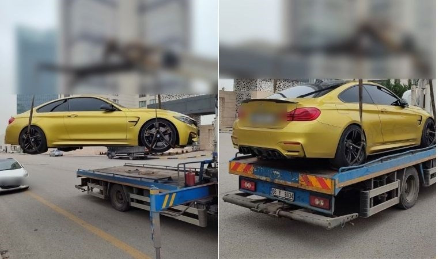 ‘Lastik yakan’ sürücünün ehliyetine el konuldu, 32 bin lira ceza