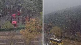 Meteoroloji tarih vermişti: İstanbul’da mevsimin ilk karı yağmaya başladı