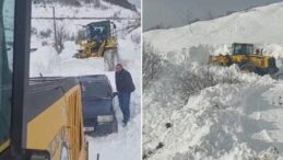 Ordu’nun Korgan ilçesinde karda mahsur kalan yurttaş kurtarıldı