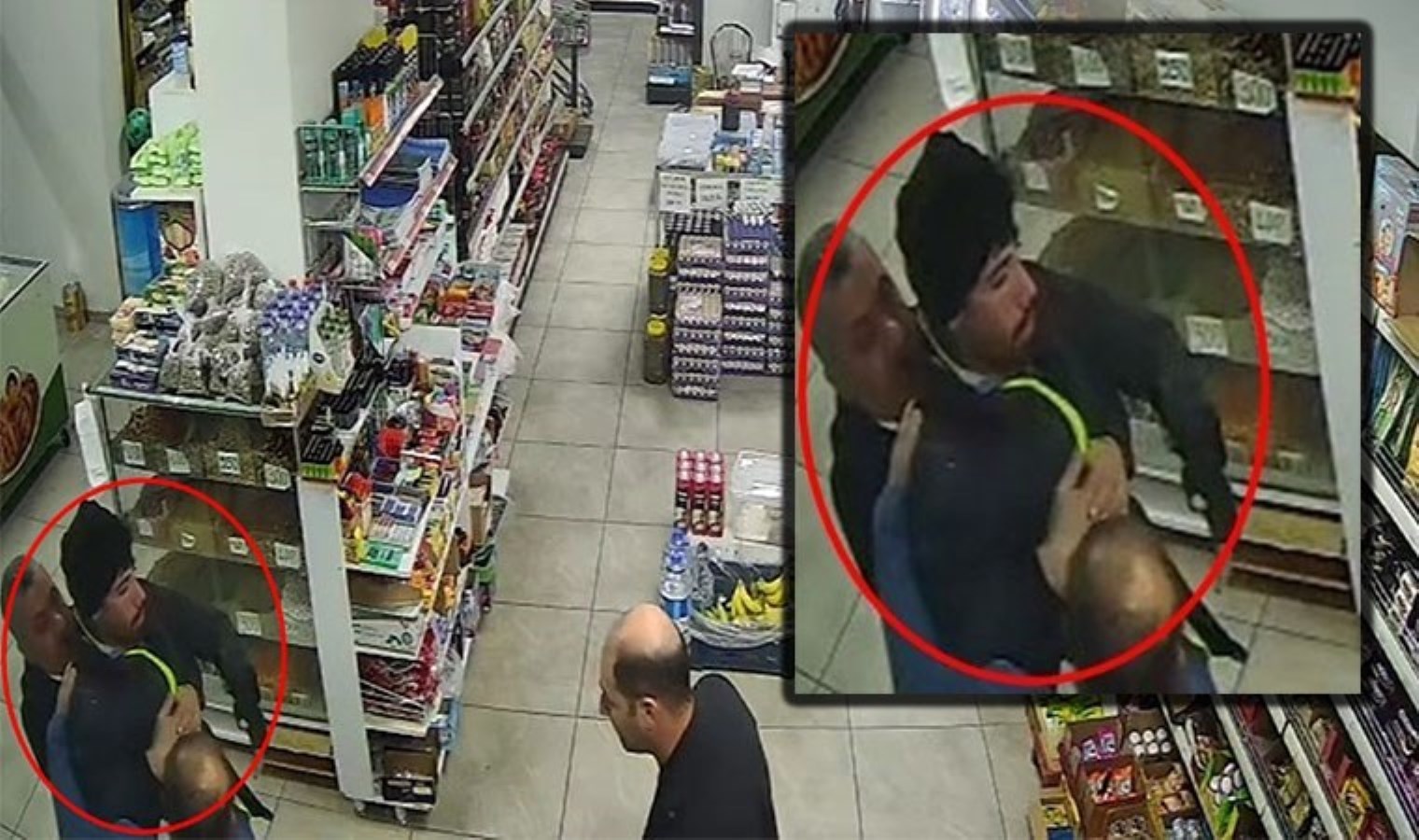 Portakal yerken ölüyordu… Market sahibi, Heimlich manevrası ile müşterisini kurtardı