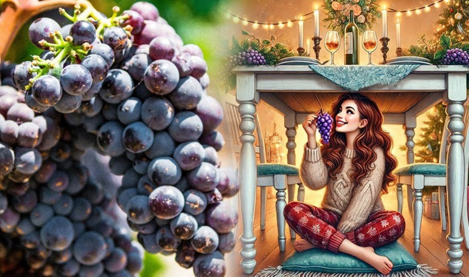 12 üzüm ritüeli: Yılbaşında insanlar neden masanın altında üzüm yedi?