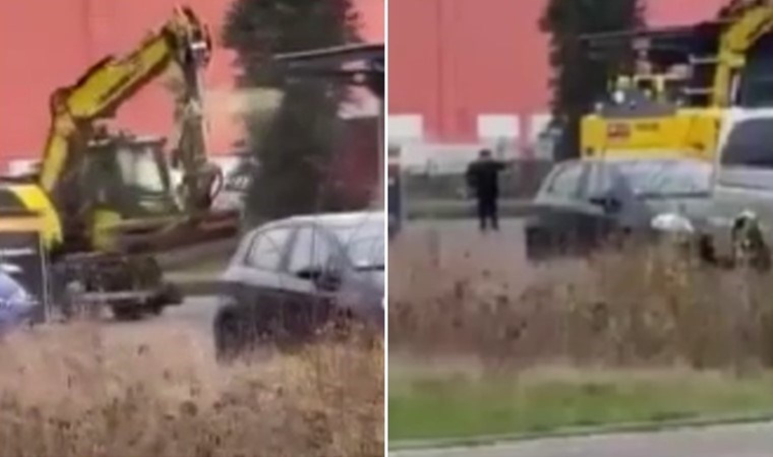 Almanya’da polise iş makinesiyle saldırdı: 3 polis yaralı!