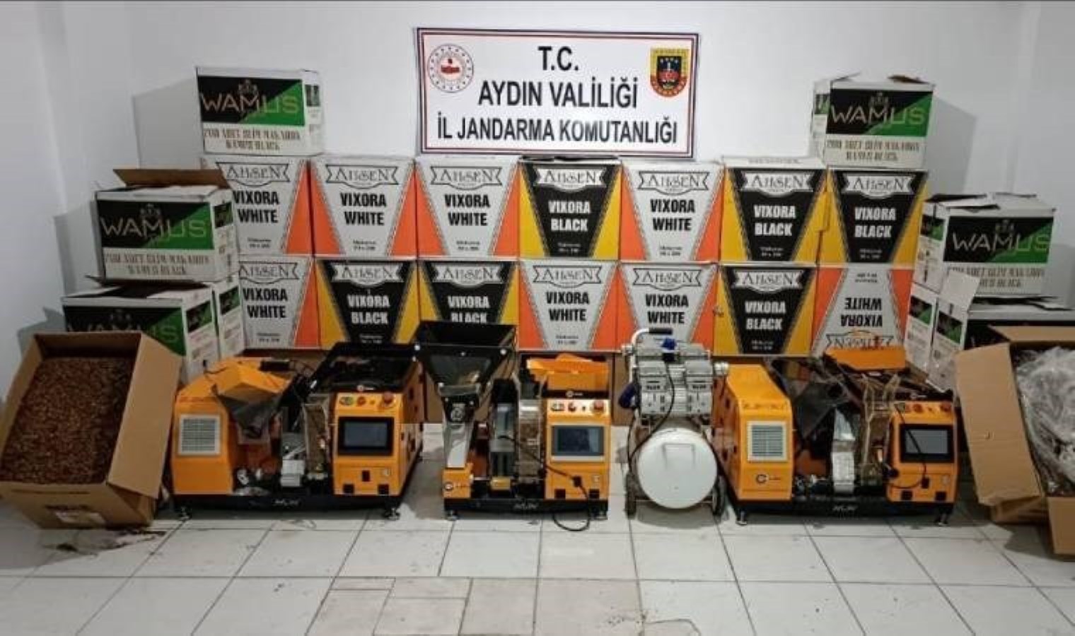 Aydın’da 1 milyon TL değerinde kaçak tütün ele geçirildi