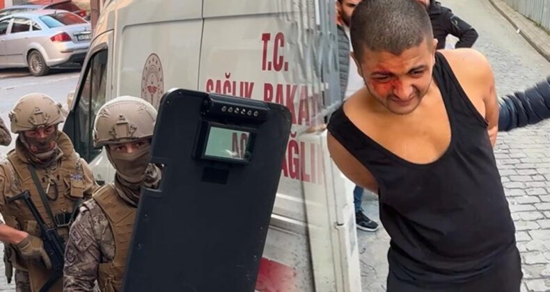 Beyoğlu’nda hareketli dakikalar… Boğazına bıçak dayadı, Özel Harekat polisi operasyonla müdahale etti!