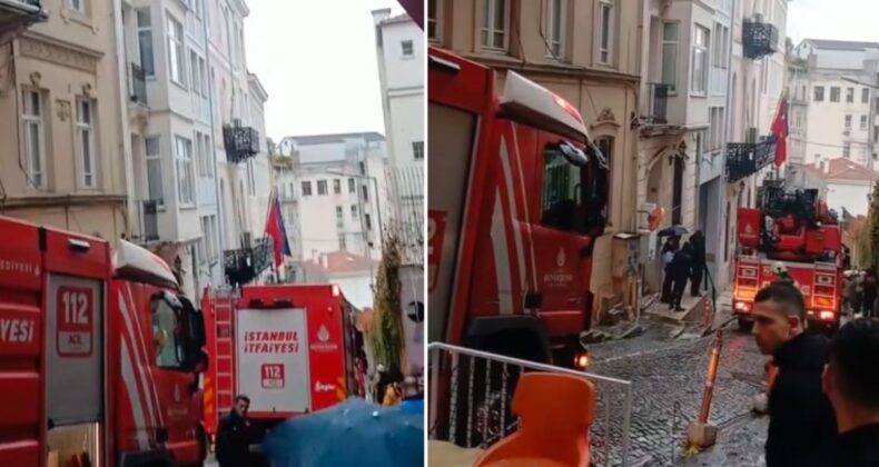 Beyoğlu’nda Masonlar Büyük Locası Derneği’nde yangın!