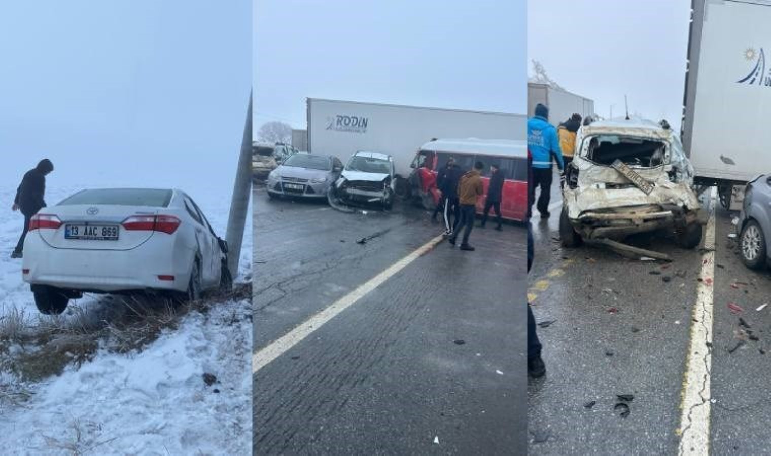 Bitlis’te zincirleme kaza… Çok sayıda yaralı var!