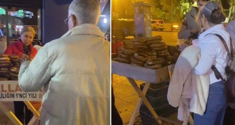 ‘Boşanma kutlaması’ gündem oldu: Simit dağıtarak yıldönümünü kutladı!