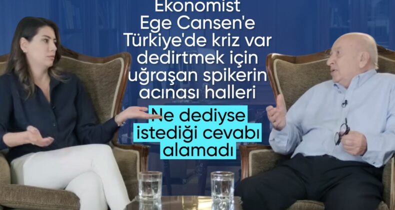 Ekonomist konuğunu ‘kriz var’ dedirtmeye çalışan sunucunun ısrarı