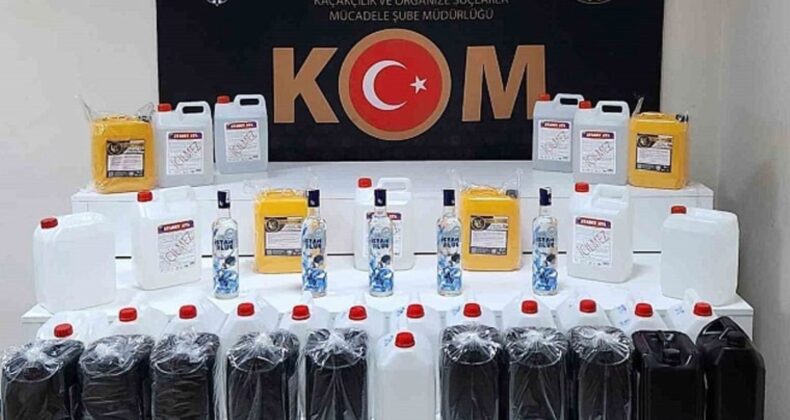 Elazığ’da sahte içki operasyonu: 190 litre kaçak etil alkol ele geçirildi