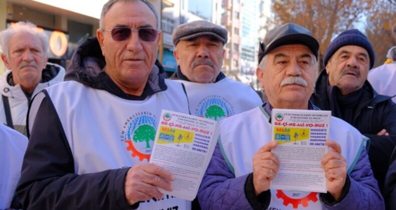 Emekliler yılın son gününde sokaklarda: ‘Haklarımızı vermeyenleri sandığa gömeceğiz’