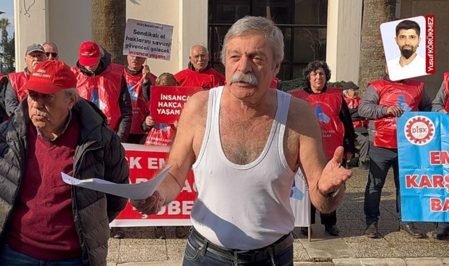 ‘Emeklinin hali bu’ dedi soyundu