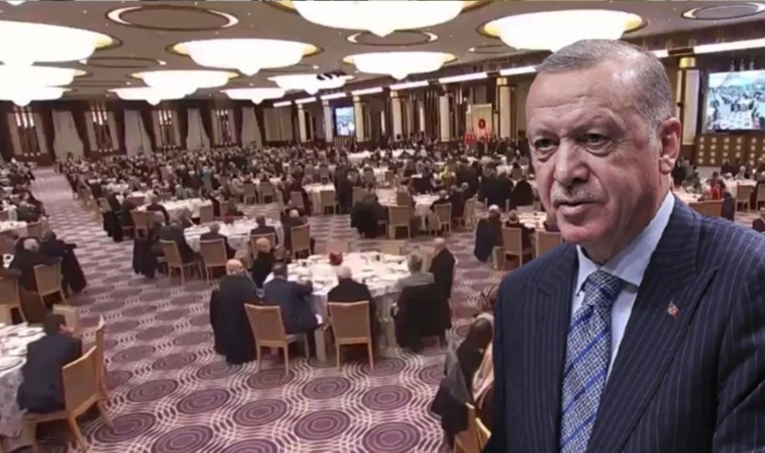 :Emekliye düşük maaş, Beştepe’de lüks yemek!