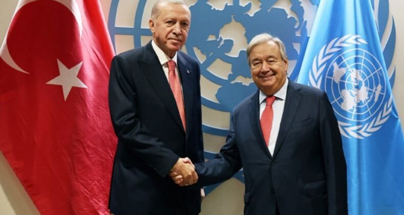 Erdoğan, BM Genel Sekreteri Guterres ile Suriye’yi görüştü