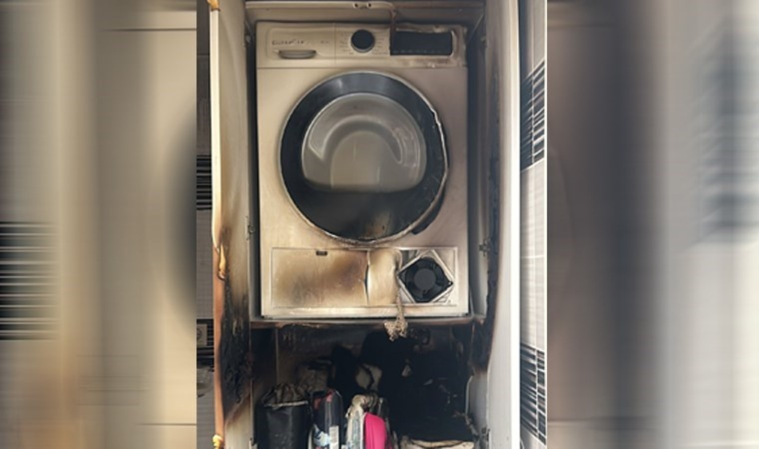 Gaziantep’te faciadan dönüldü: Kıyafet kurutma makinesi patladı!