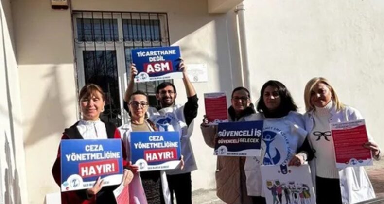 Greve çıkan Aile Sağlığı Merkezi’ne saldırı