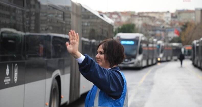 İETT tarihinde ilk: Kadın metrobüs denetim amiri mesaisine başladı