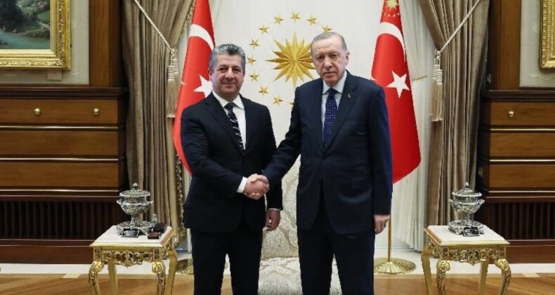 IKBY Başbakanı Barzani Ankara’da… Erdoğan ile bir araya geldiler!