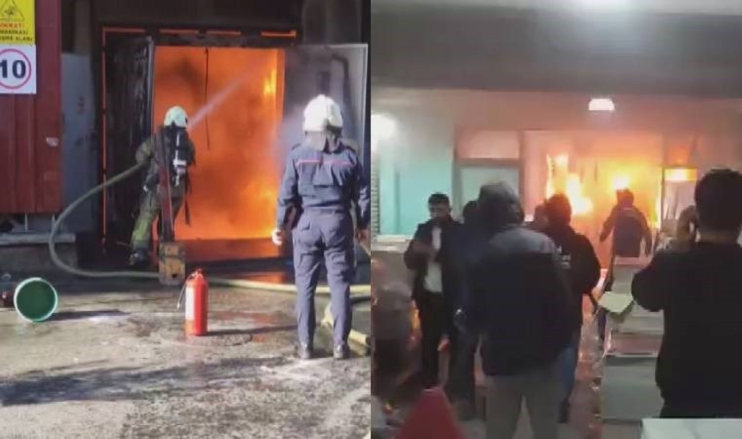 İstanbul’da Matbaacılar Sitesi’nde yangın… Yük asansörü yandı