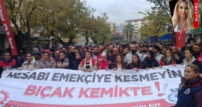 İzmir’de belediye işçileri grevde