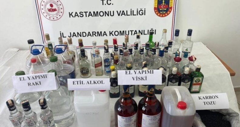 Kastamonu’da sahte içki operasyonu