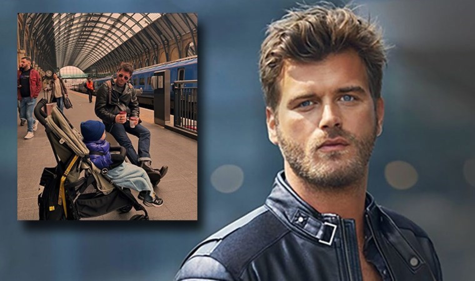 Kıvanç Tatlıtuğ ve oğlu Kurt Efe’den Londra pozu