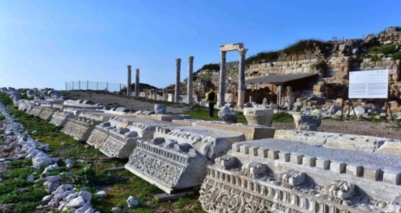 Knidos Antik Kenti’nde büyük kilise ayağa kaldırılıyor