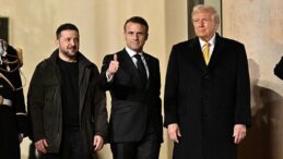 Macron, Zelenski ve Trump, Paris’te görüştü