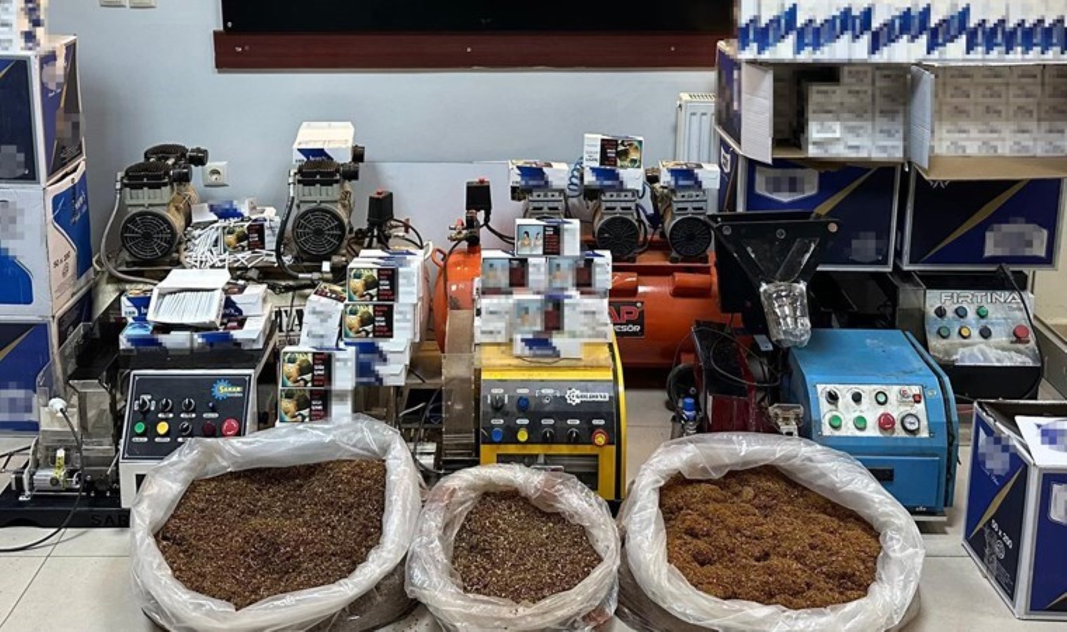 Malatya’da ‘kaçakçılık’ operasyonu: 44 bin adet bandrolsüz makaron, 20 kilogram kıyılmış tütün…