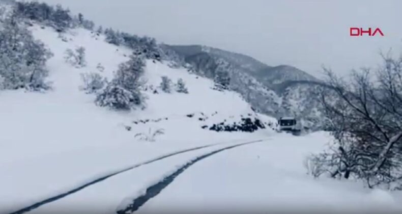 Meteoroloji uyarmıştı… Tunceli’yi ‘kış’ vurdu: 40 köy yolu ulaşıma kapandı