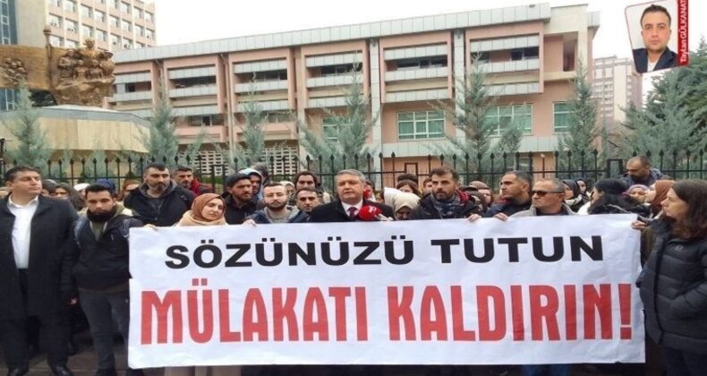 Mülakat mağduru öğretmenler MEB önünden seslendi: ‘Ek atama istiyoruz’