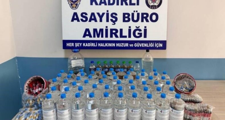 Osmaniye’de yılbaşı öncesi kaçak içki operasyonu!