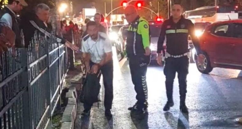 Otobüs şoförü, yolcuya sinirlenip indi: Polis ikna etmeye çalıştı!